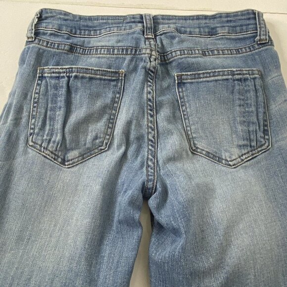 Pistola Women's size 28 Skinny Stretch Blue Jeans Ankle Zippers Destroyed - Picture 10 of 10